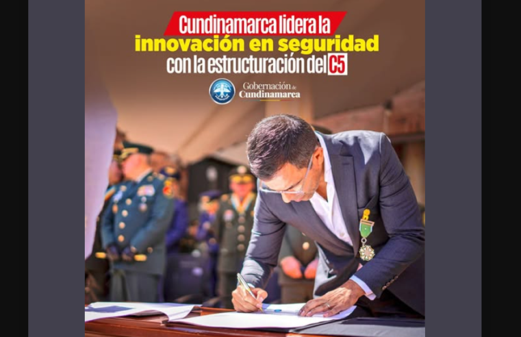 Cundinamarca avanza en seguridad con la firma del convenio para el C5, un centro de tecnología avanzada