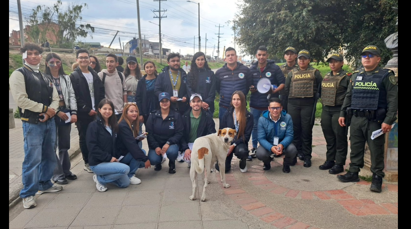 Campaña en la carrera séptima promueve una Navidad sin pólvora