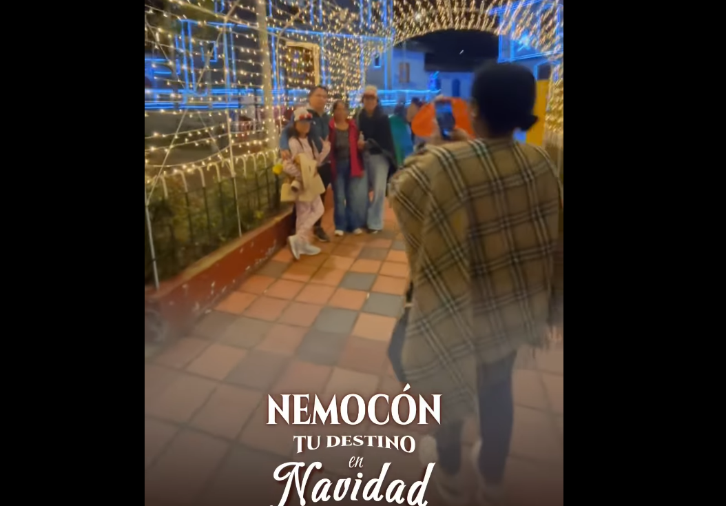 Nemocón da la bienvenida a la magia navideña con sus primeros visitantes + Video