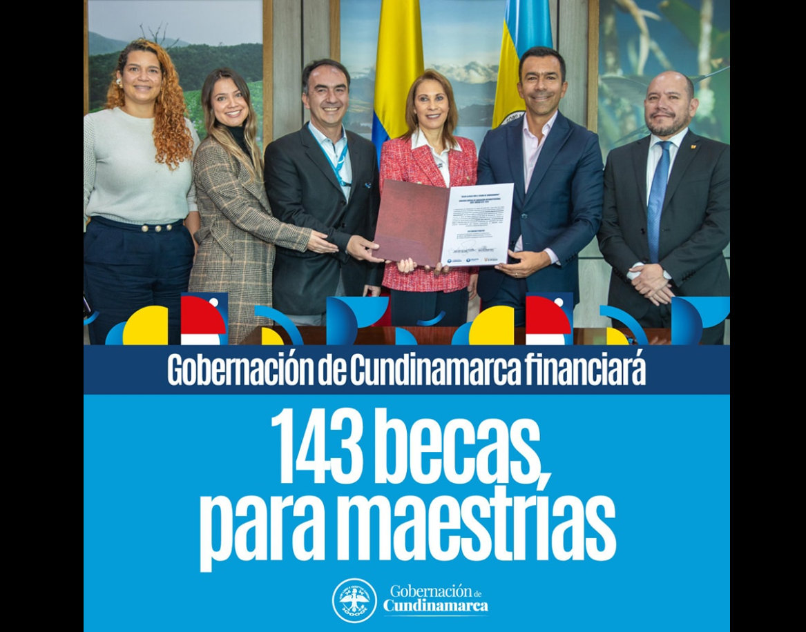 Convenio impulsa becas de maestría para profesionales en Cundinamarca