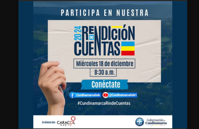 Gobernación de Cundinamarca presentará avances y proyectos del departamento