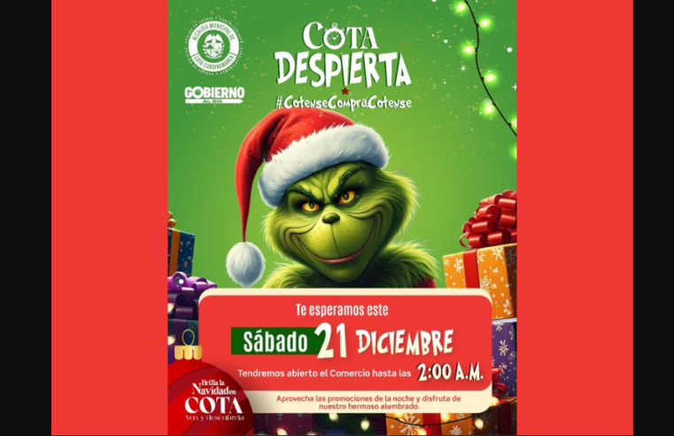 Invitación a Cota Despierta para Compras Navideñas