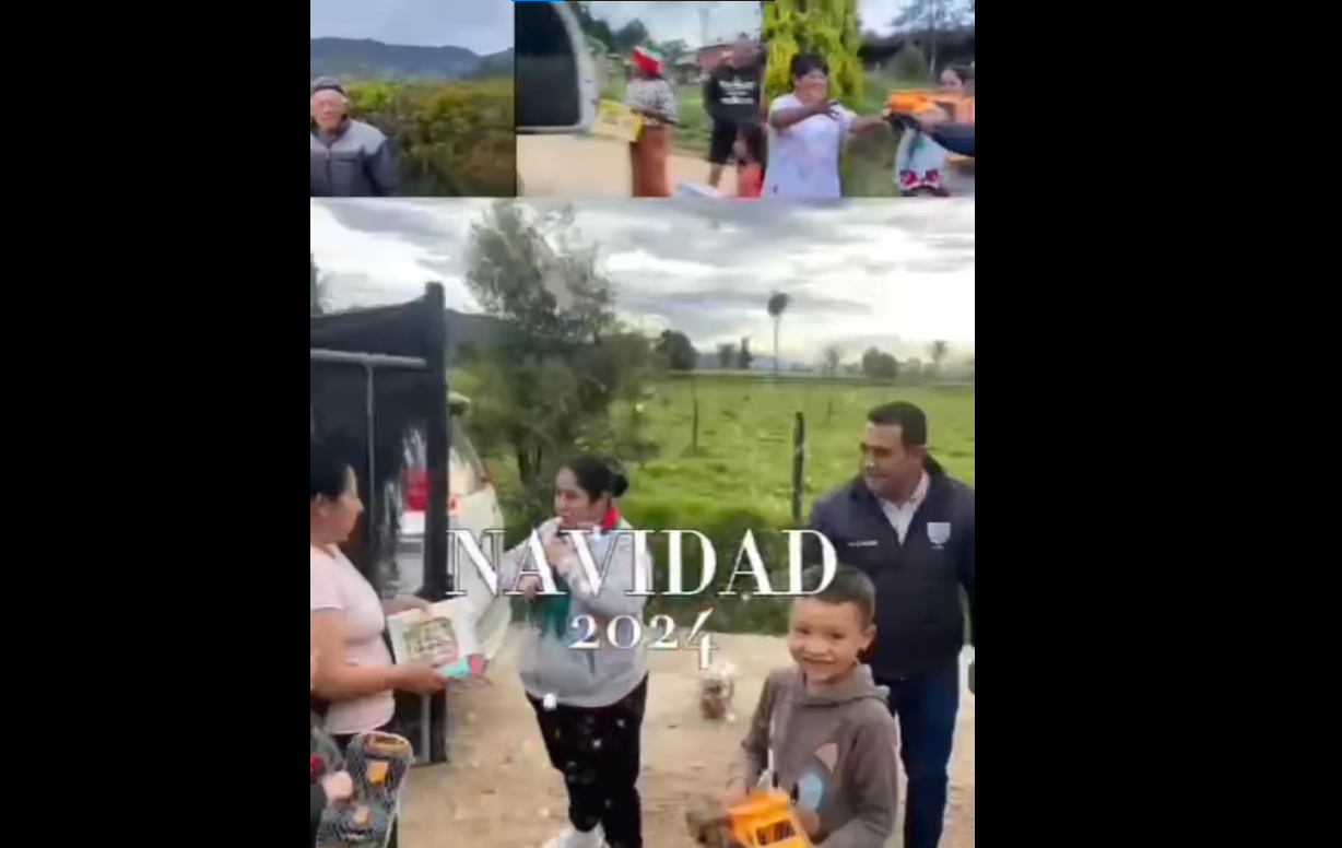 Entregas navideñas llevan alegría a los niños del municipio de Tabio + Video