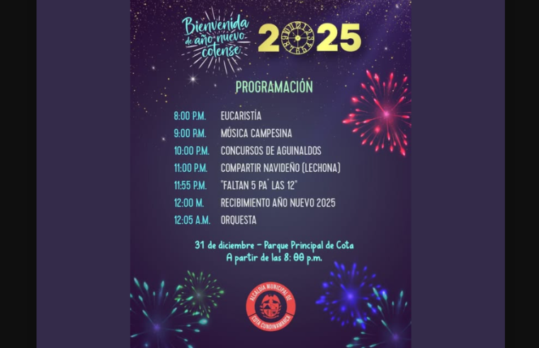 Celebración de Fin de Año en el Parque Principal