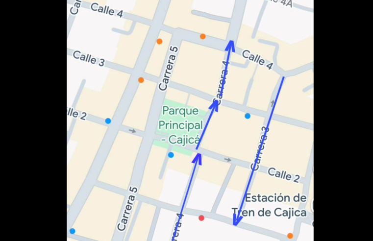 Modificaciones en la Circulación Vial en el Centro de Cajicá + Video