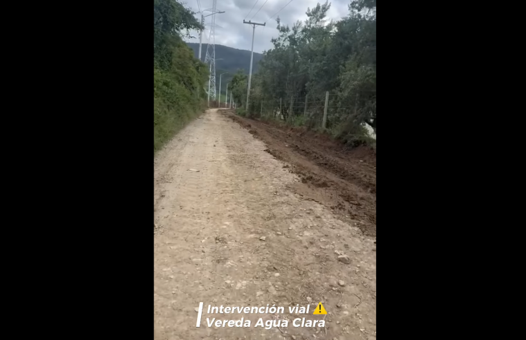 Rehabilitación vial en la vereda Agua Clara marca el inicio del 2025 + Video