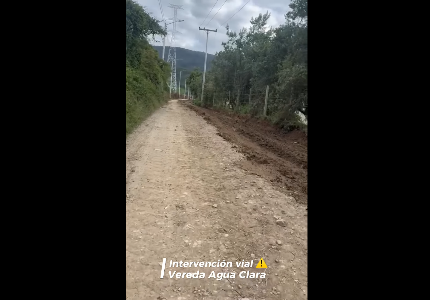 Rehabilitación vial en la vereda Agua Clara marca el inicio del 2025 + Video