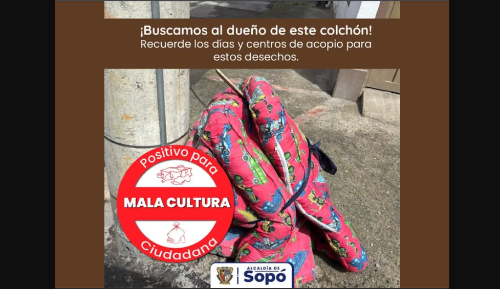 Sopó refuerza la cultura ciudadana para proteger el medio ambiente