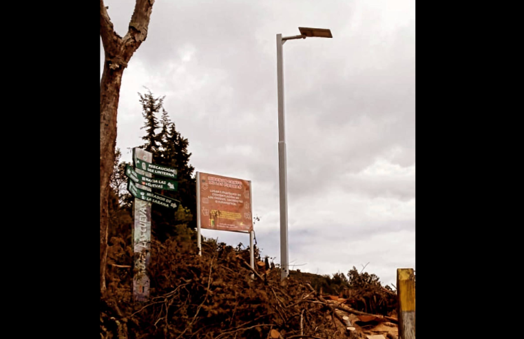 Tenjo mejora su infraestructura turística con iluminación LED en Las Cuevas