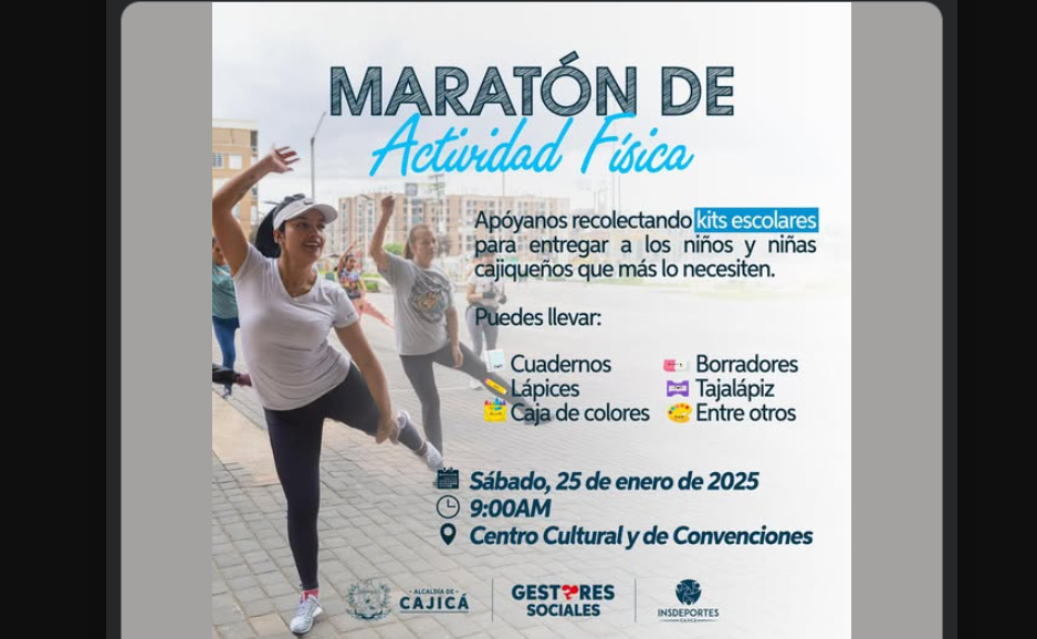 Segunda Maratón de Actividad Física busca apoyar la educación infantil