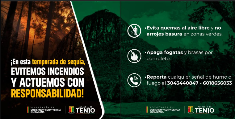 Recomendaciones para prevenir incendios forestales durante la sequía