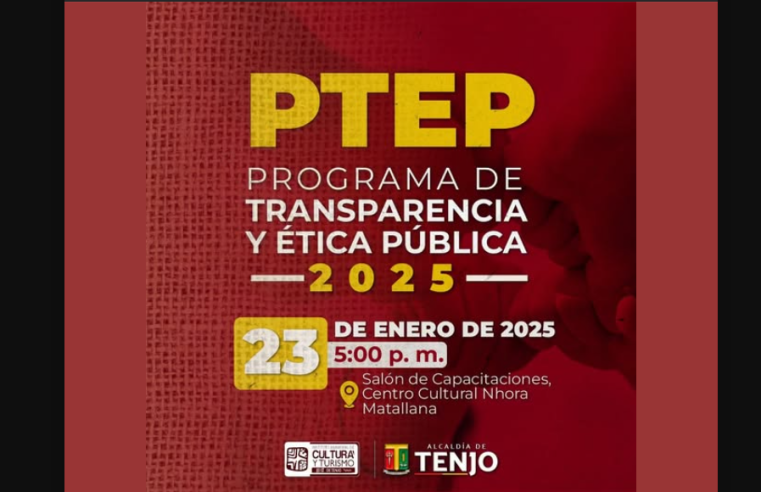 Tenjo dará inicio al Programa de Transparencia y Ética Pública 2025