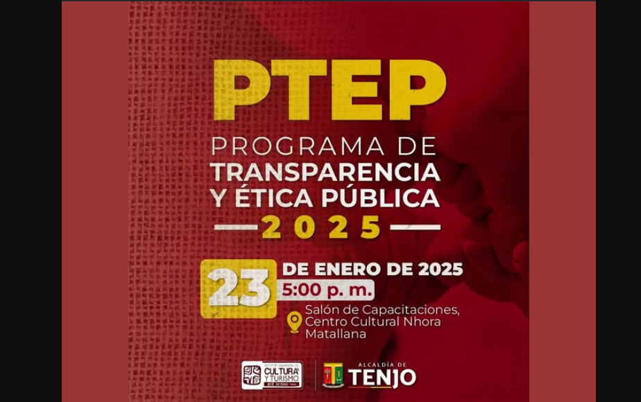 Tenjo dará inicio al Programa de Transparencia y Ética Pública 2025