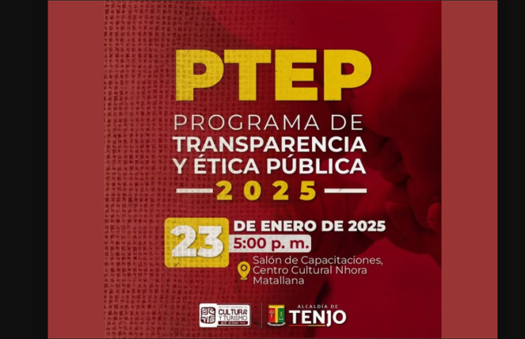 Tenjo promueve la transparencia con el Programa de |Ética Pública 2025|