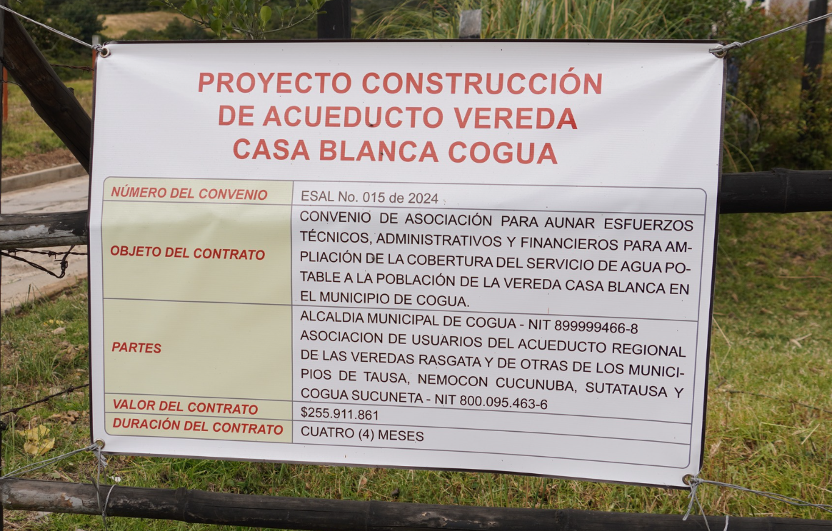 Avanza convenio para llevar |agua potable| a la vereda |Casablanca|