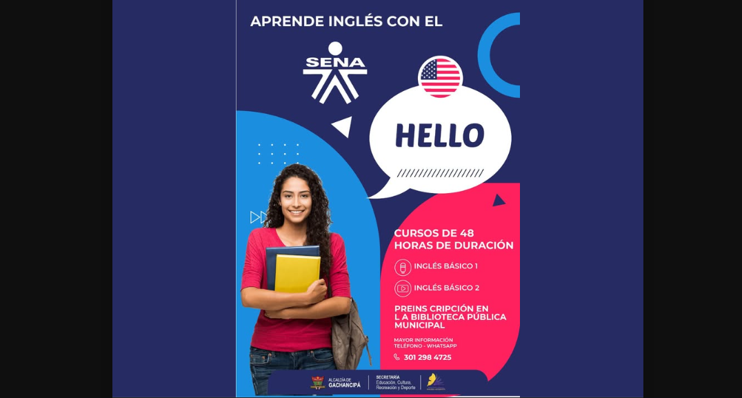 |Inscripciones abiertas| para cursos de |inglés básico| con el |SENA|