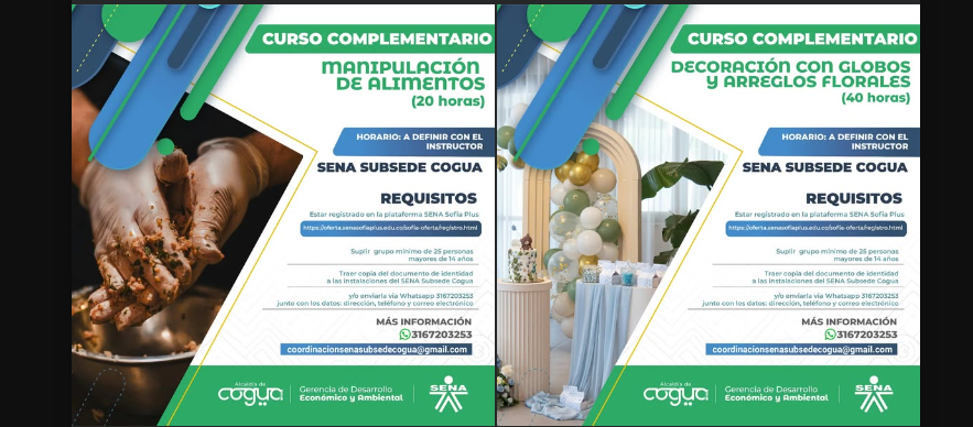 |Abren inscripciones| para cursos complementarios en el municipio de |Cogua|