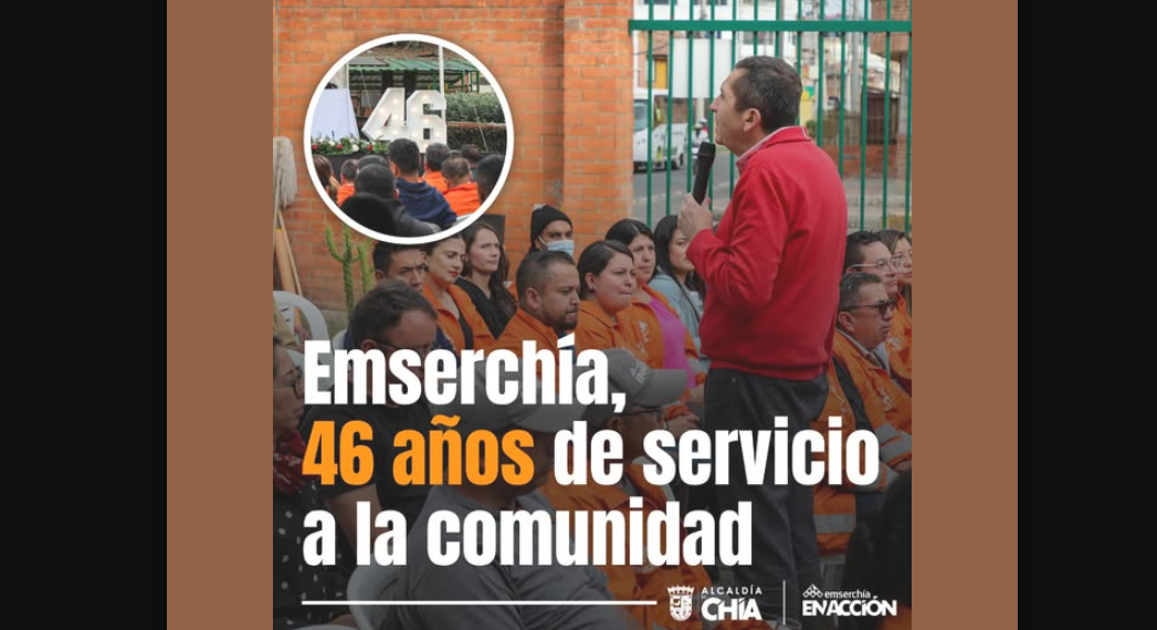 |Emserchía| celebra 46 años de servicio a la comunidad de |Chía|