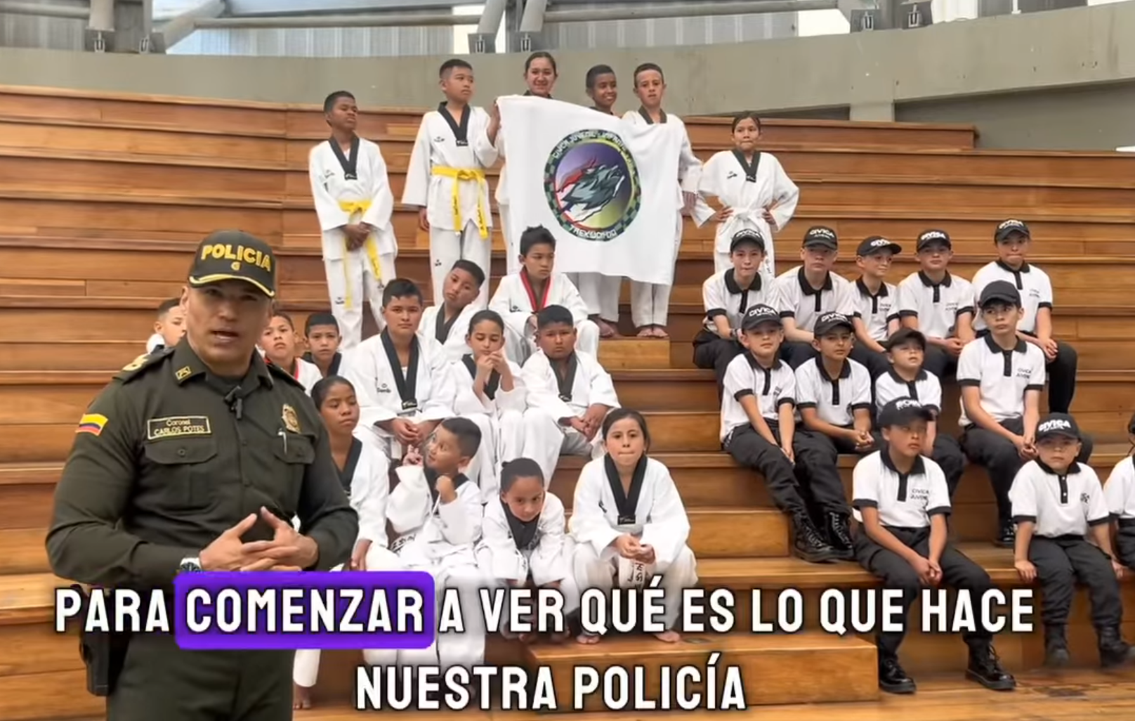 |Policía Cívica| Infantil y Juvenil de |Tabio| es reconocida en |Cajicá| + Video