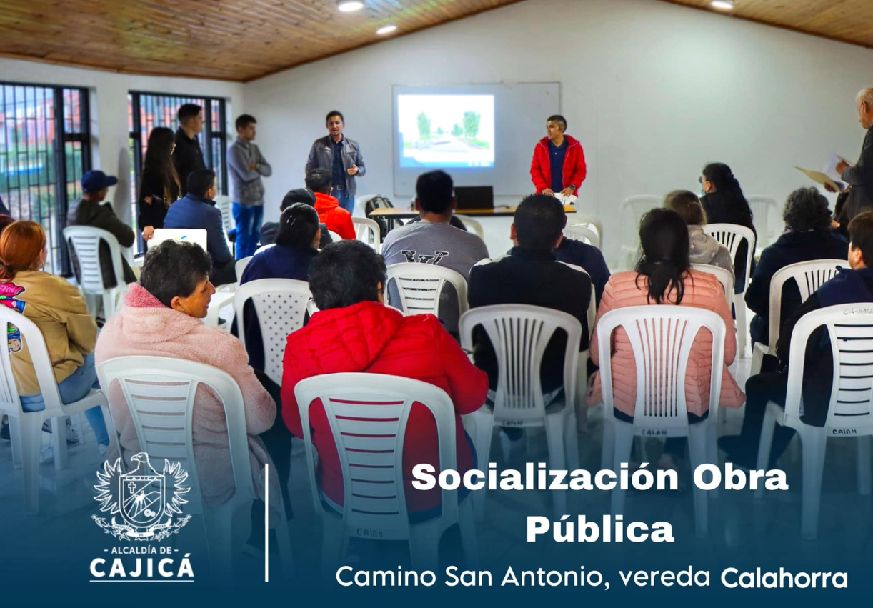 Mejoramiento del |espacio público| en el Camino de San Antonio, vereda Calahorra