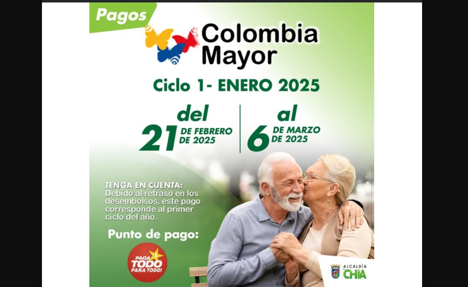 Inicio de pagos del programa |Colombia Mayor| – |Enero 2025|