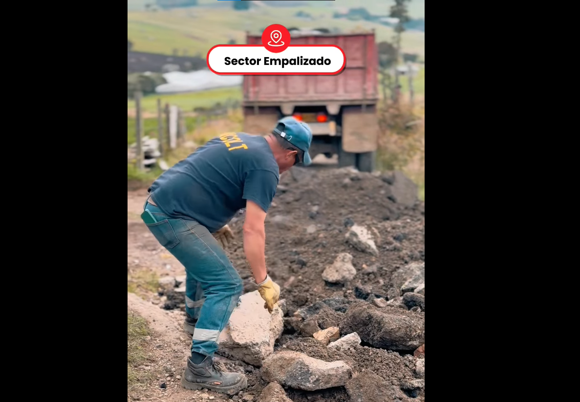 Mejoran las |vías rurales| en Empalizado para fortalecer la accesibilidad campesina + Video