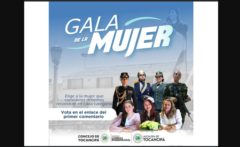 |Tocancipá| reconocerá a mujeres destacadas en la |Gala de la Mujer|