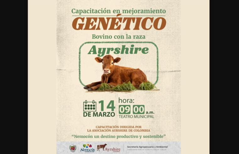 |Nemocón| impulsa la ganadería con capacitación en |mejoramiento genético|