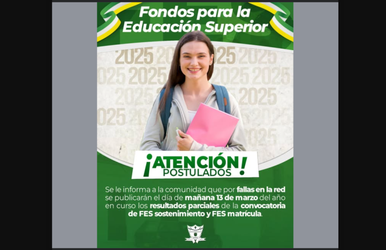 Nuevas Fechas para la Publicación de Resultados de la |Convocatoria FES| en |Gachancipá|