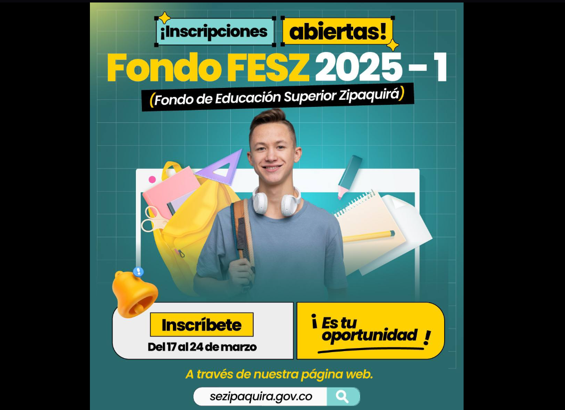 Abren |inscripciones| para el Fondo de |Educación| Superior en |Zipaquirá|