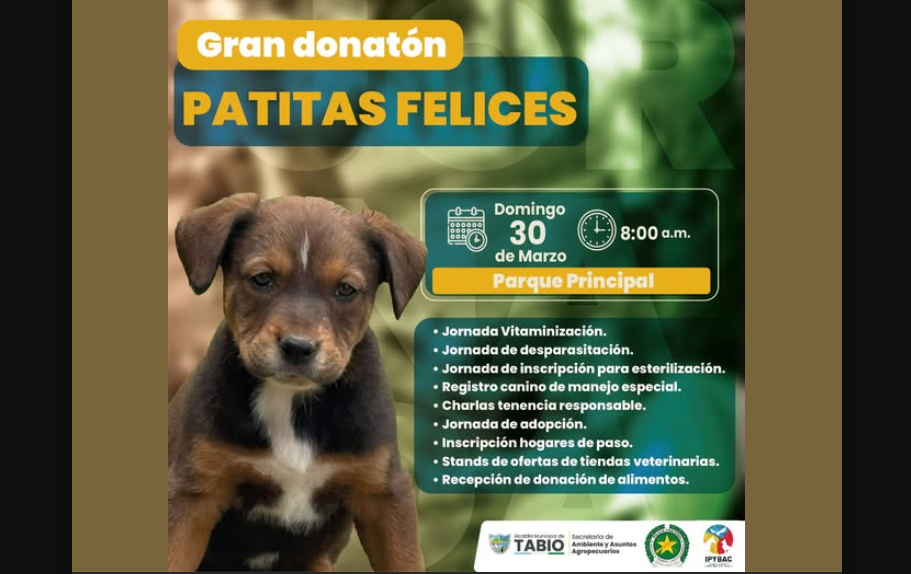 |Tabio| se une en la |Gran Donatón| Patitas Felices