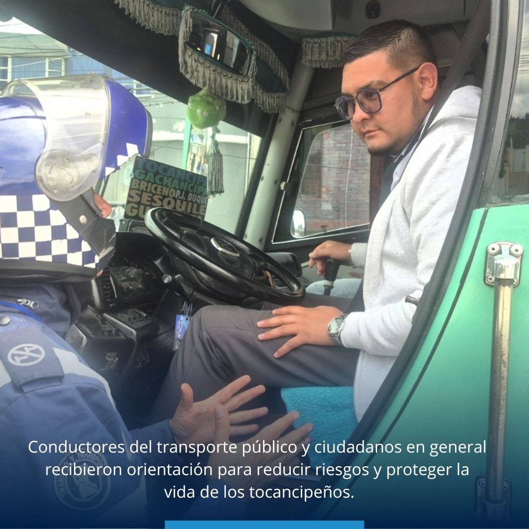 |Tocancipá| fortalece la |cultura vial| con jornada pedagógica sobre el uso adecuado de bahías y paraderos