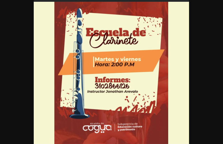 |Cogua| abre inscripciones para su Escuela de Clarinete, sin necesidad de experiencia previa