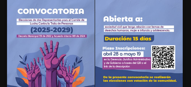 |Cogua| abre inscripciones para elección de representantes al Comité de Lucha contra la |Trata de Personas|