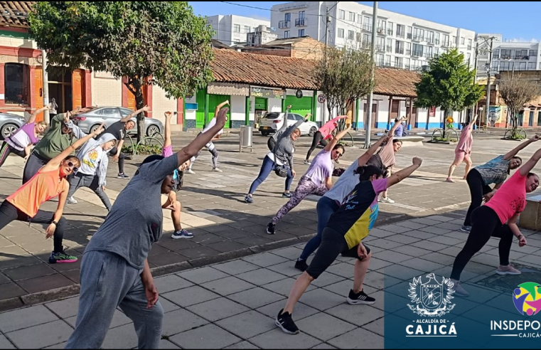 |Cajicá| promueve la actividad física con |Aeróbicos al Parque|