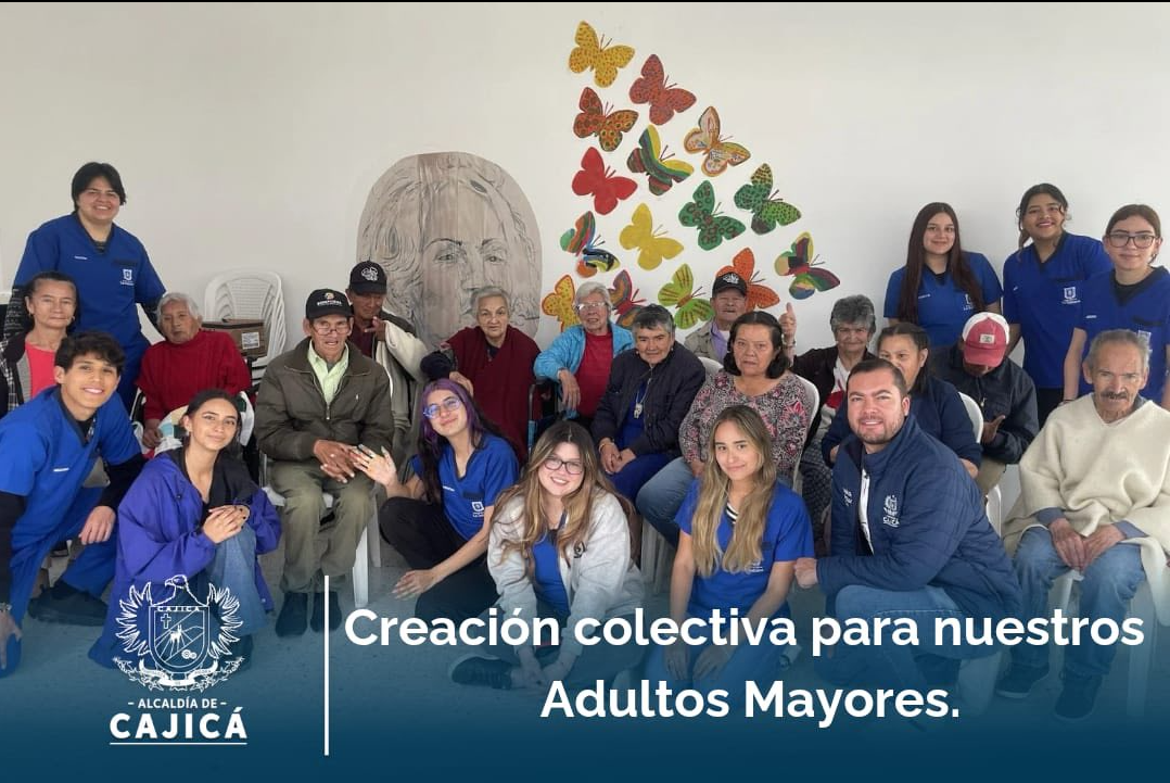 Arte y memoria: mural colectivo para honrar la vida de los |adultos mayores| en |Cajicá|