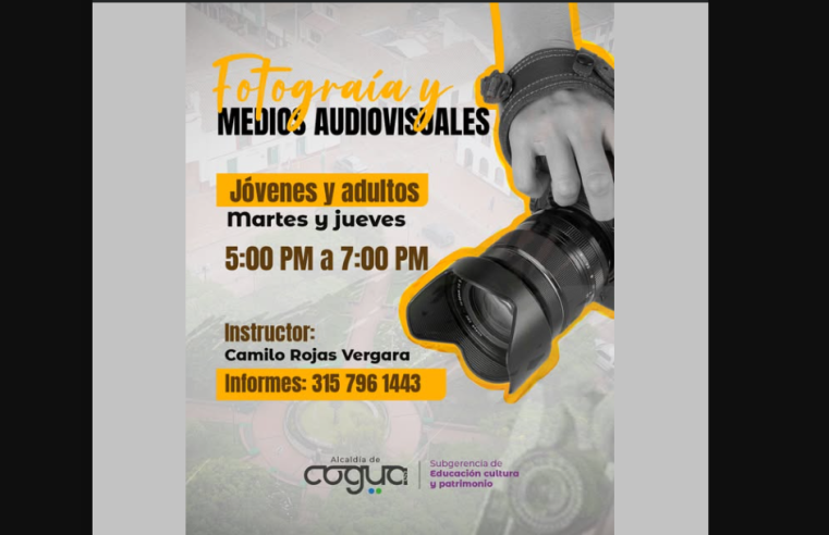 |Cogua| abre inscripciones para la Escuela de Fotografía y Medios Audiovisuales