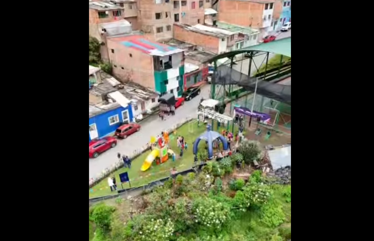 Nuevo parque infantil transforma el barrio Bolívar 83 en |Zipaquirá| + Video
