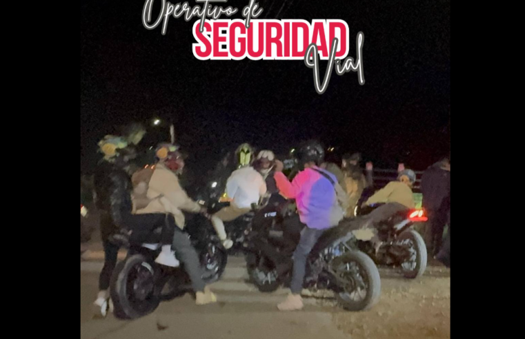Autoridades de |Tenjo| realizan operativo preventivo contra carreras ilegales de |motocicletas|
