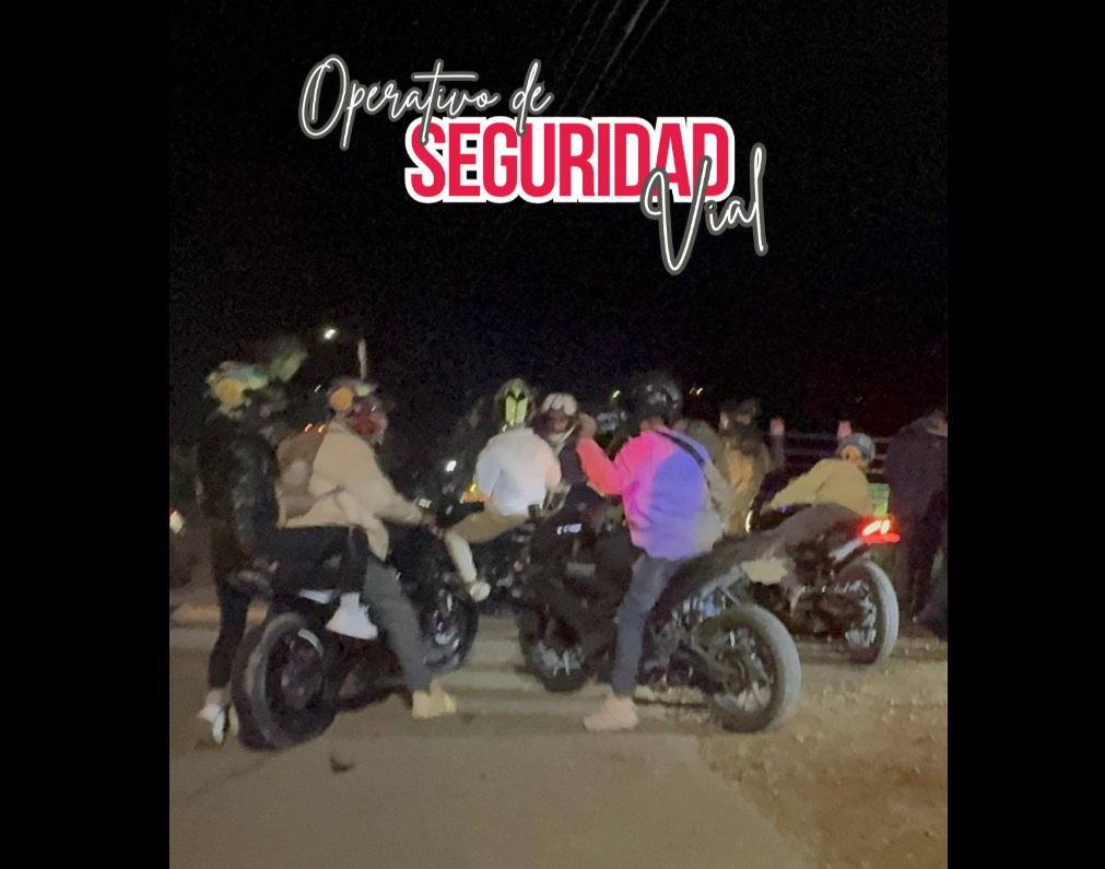 Autoridades de |Tenjo| realizan operativo preventivo contra carreras ilegales de |motocicletas|