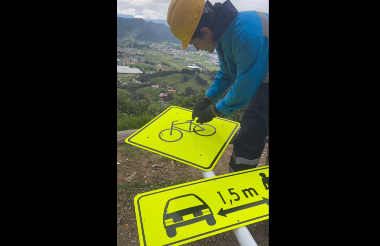 Avanza la señalización vial en |Tabio| para mejorar la |seguridad| y la |movilidad| + Video