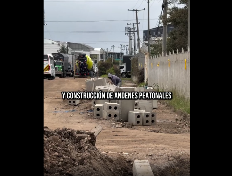 Mejoras en la |vía| Parque La Florida fortalecen la seguridad en |Cota| + Video