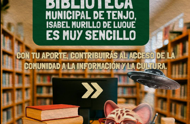 |Biblioteca Municipal| de |Tenjo| lanza campaña para donar libros y promover el acceso a la cultura