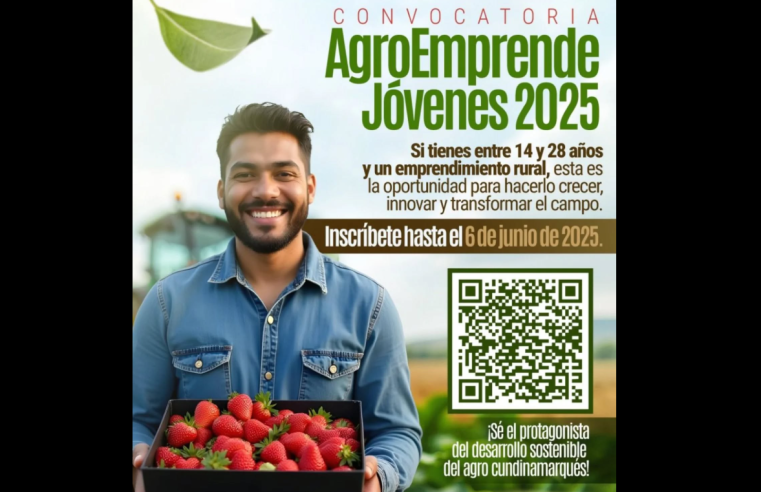|Gobernación de Cundinamarca| lanza convocatoria AgroEmprende 2025 para jóvenes del sector rural