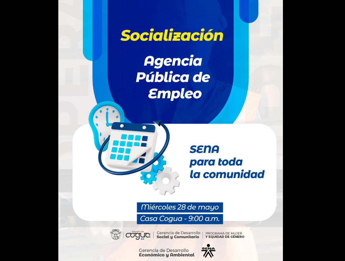 Invitan en |Cogua| a jornada de socialización de la Agencia Pública de Empleo del |SENA|