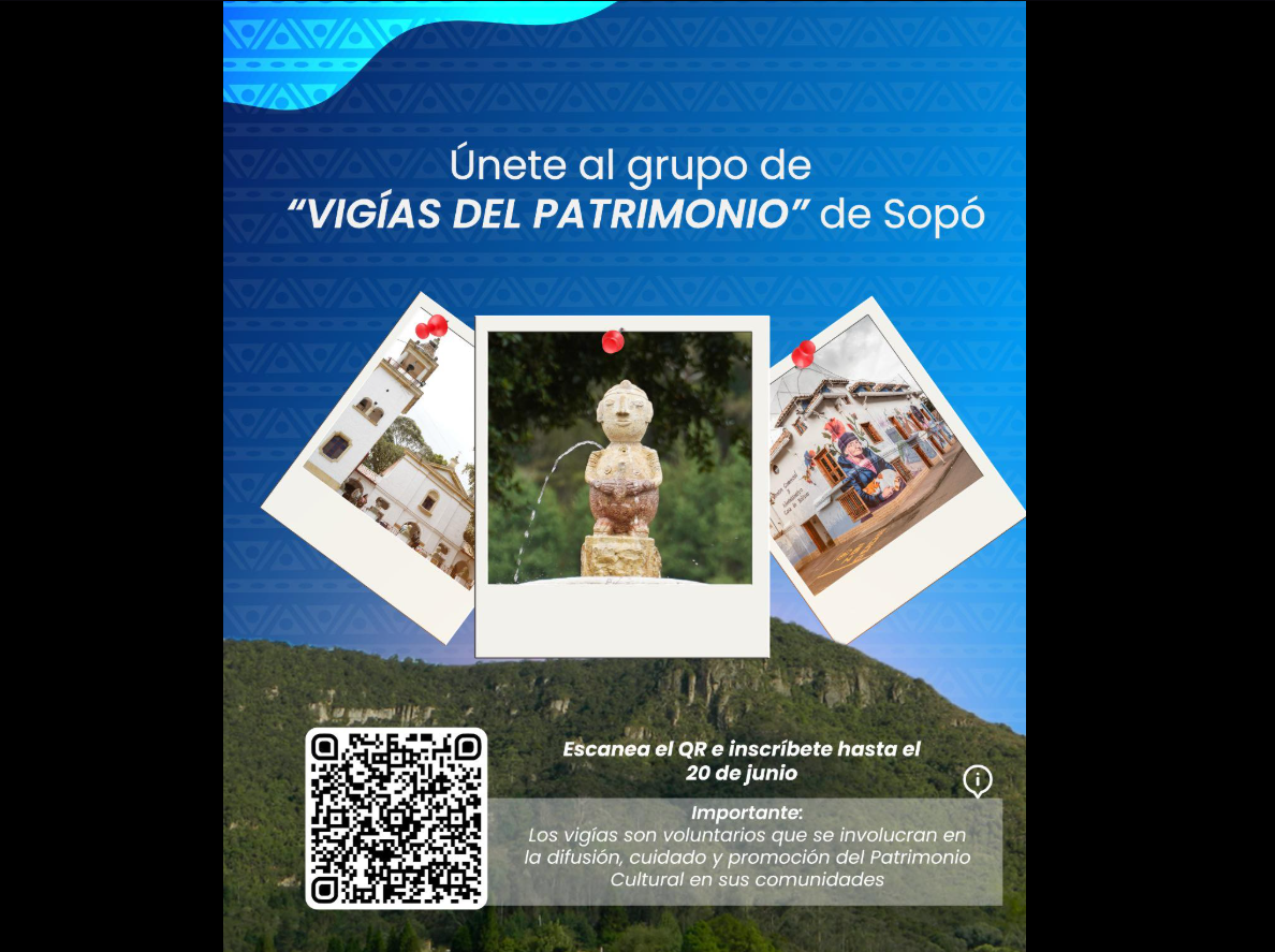 |Sopó| abre inscripciones para formar parte del grupo |Vigías del Patrimonio|