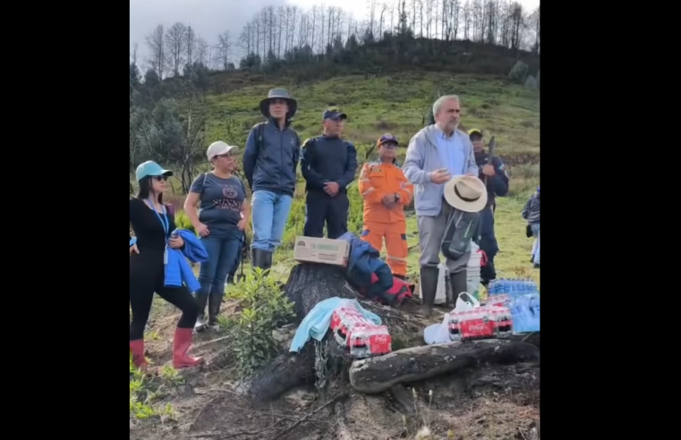 |Sopó| realizó jornada de |reforestación| con 600 especies nativas en El Chuscal + Video
