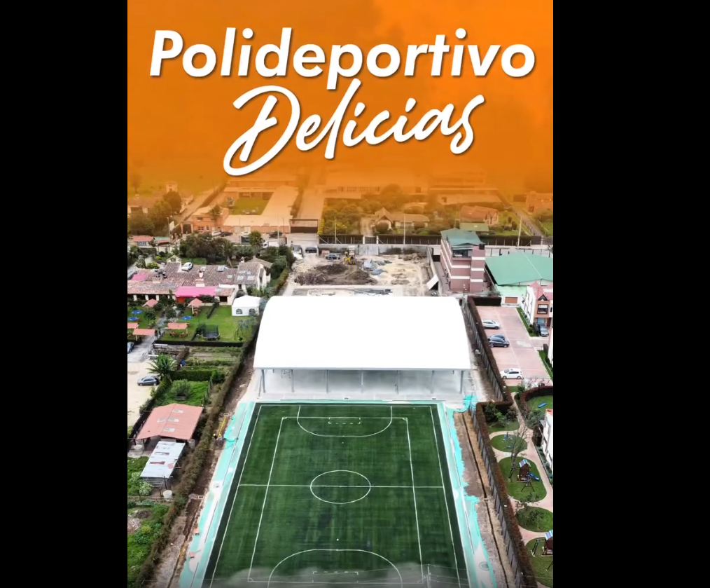 Avanza la construcción del polideportivo Delicias como parte del |Plan de Desarrollo| + Video