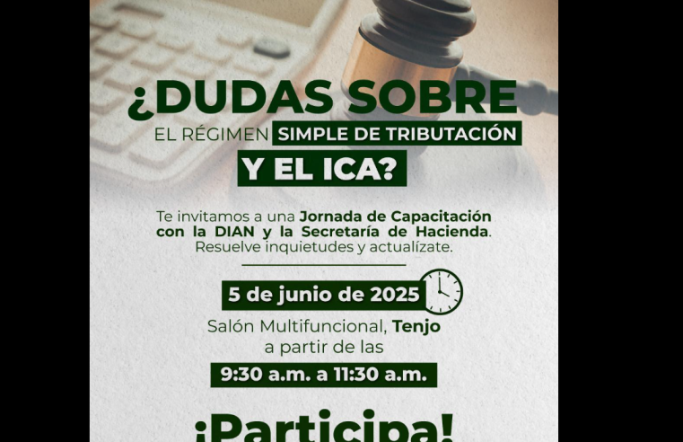 |Tenjo| realizará jornada de capacitación tributaria con apoyo de la |DIAN|