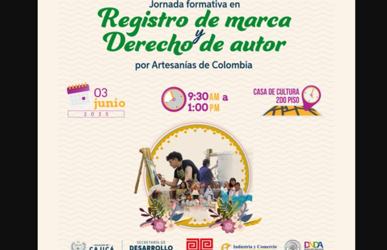 |Cajicá| realizará jornada presencial sobre propiedad intelectual para artesanos